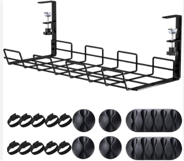 Under-Desk Cable Management Trays