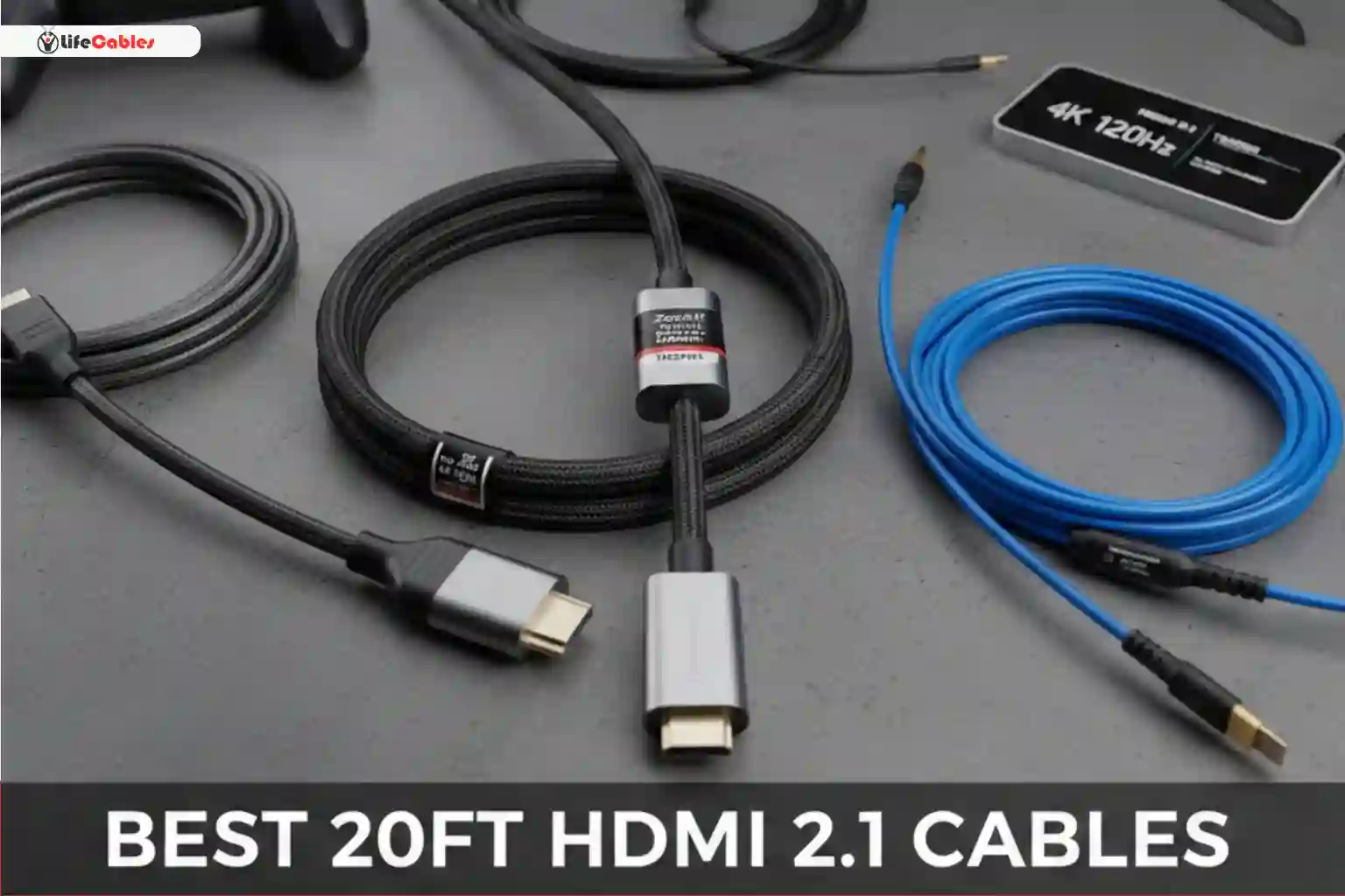 Best 20ft HDMI 2.1 Cables for 4K 120Hz (No Signal Loss 2026) - Life Cables